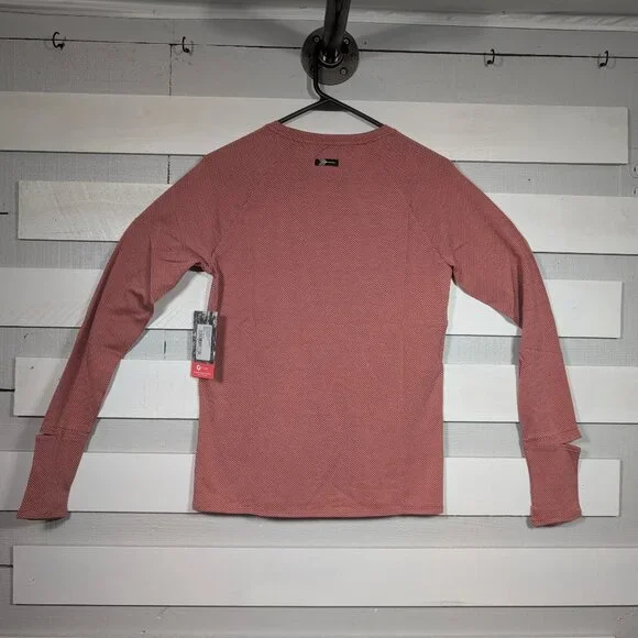 NEW Oiselle Flyout Shirt 6 or 8 Watch View Long Sleeve Running Top Rose Pink S - Picture 4 of 16